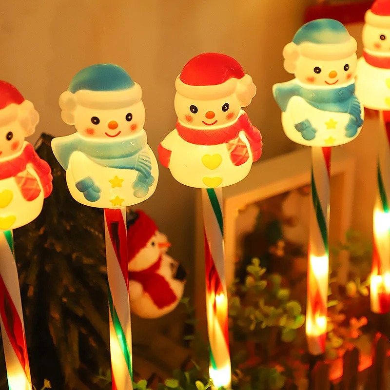 Outdoor Solar Power Xmas Lights - 야외 태양광 LED 램프 산타 &