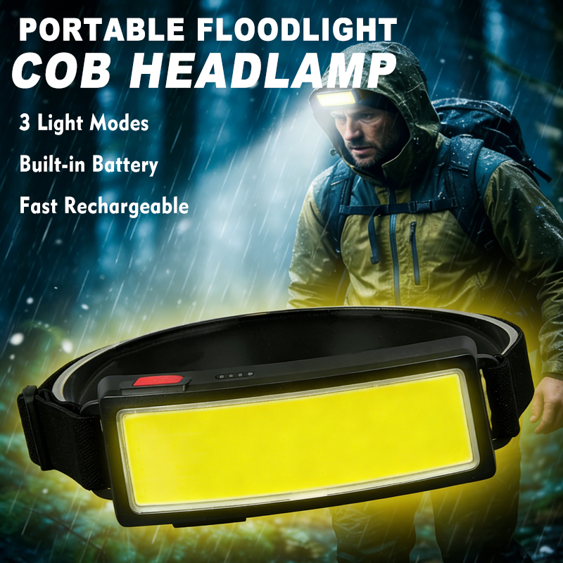 Outdoor Power Head - 강력한 COB LED 헤드램프 4가지 조명