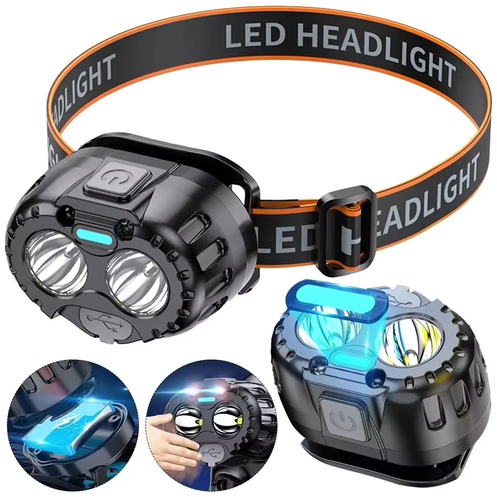 Outdoor Power Head - 강력한 LED 헤드램프 IPX4 방수 비상용