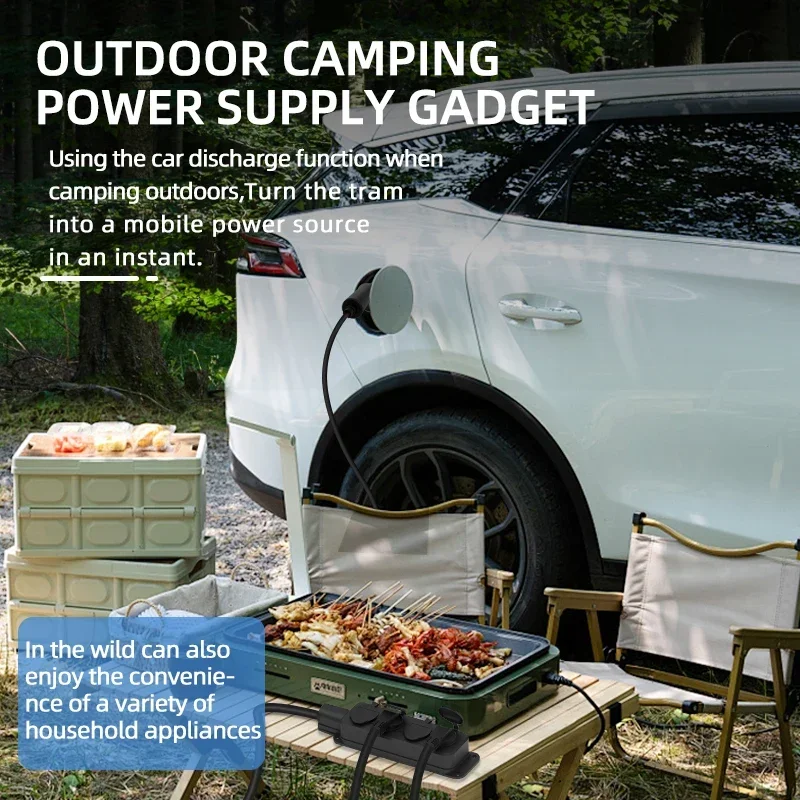 휴대용 16A 4KW 전기차 EV 충전기 V2L 케이블 - Outdoor Power Port 리뷰 및 가격