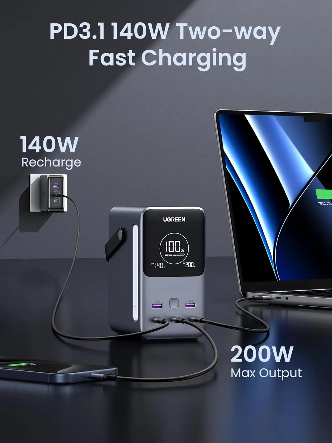 UGREEN 300W 48000mAh 휴대용 충전기 파 - Ugreen Outdoor Power Bank 리뷰 및 가격