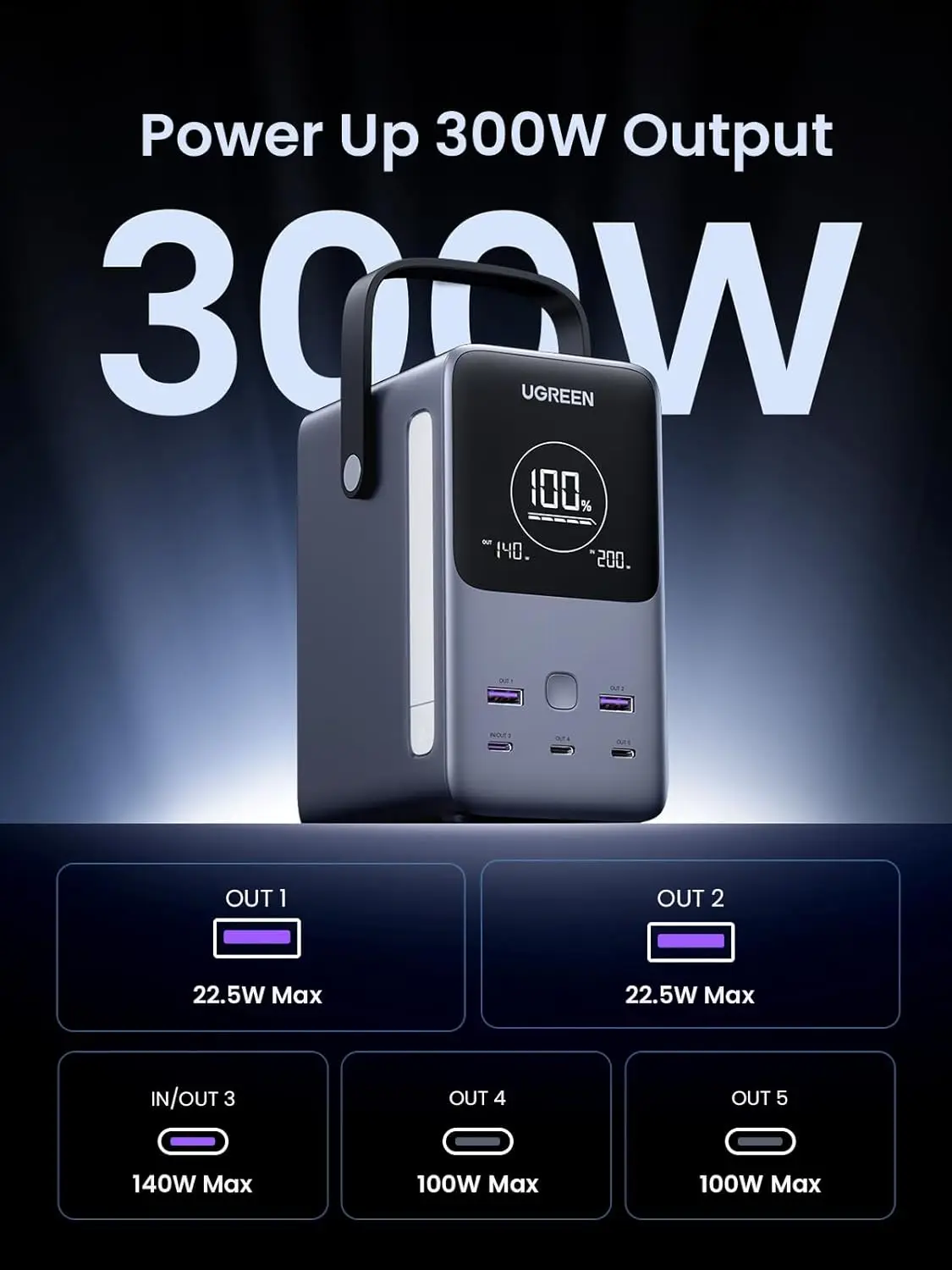 UGREEN 300W 48000mAh 휴대용 충전기 파 - Ugreen Outdoor Power Bank 리뷰 및 가격