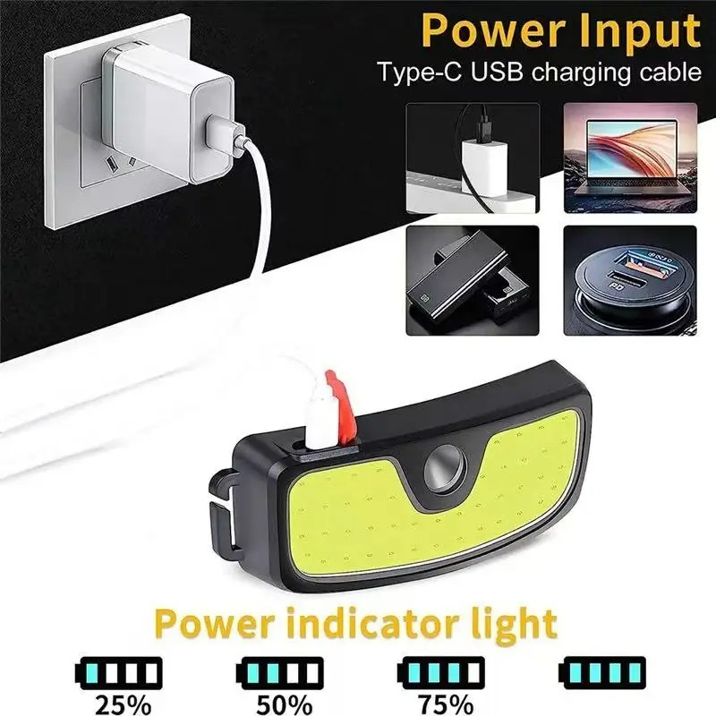 강력한 COB 헤드램프 Type-c/USB 충전식 헤드 - Outdoor Power Head 리뷰 및 가격