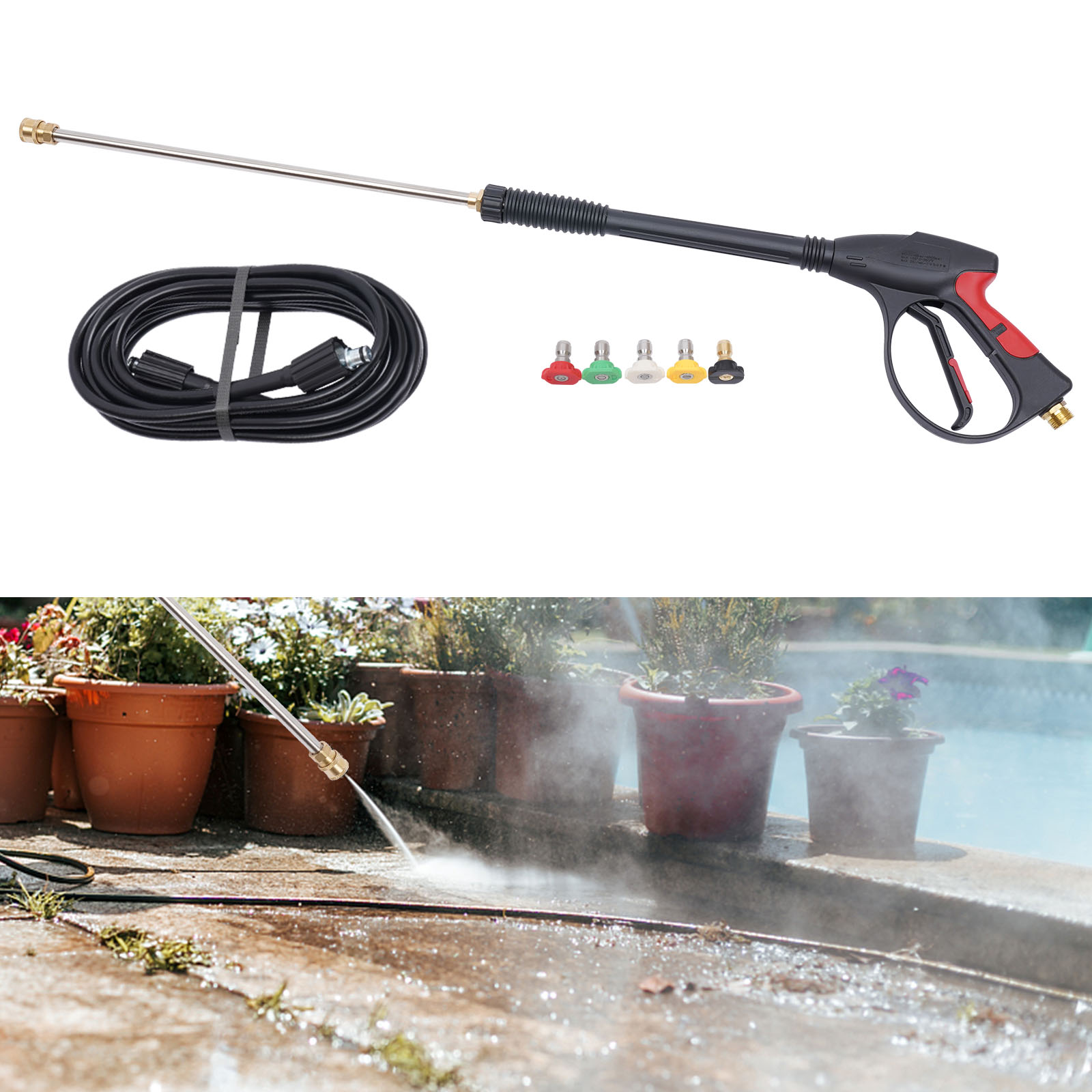 고압 세척기 건, 대부분의 파워 세척기에 호환되는 유연 - Power Washer Gun Replacement 리뷰 및 가격
