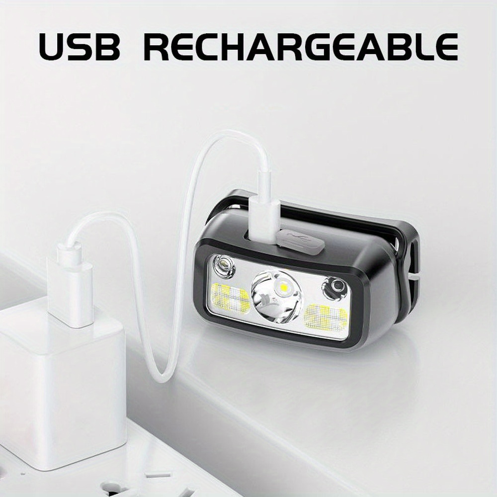 강력한 COB LED 센서 헤드램프 USB 충전식 헤드 - Outdoor Power Head 리뷰 및 가격