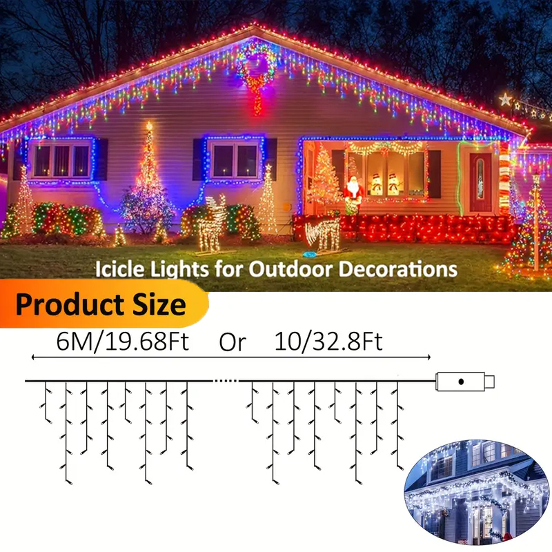 태양열 고드름 조명 야외 요정 스트링 조명 2개 태양열 - Outdoor Solar Power Xmas Lights 리뷰 및 가격
