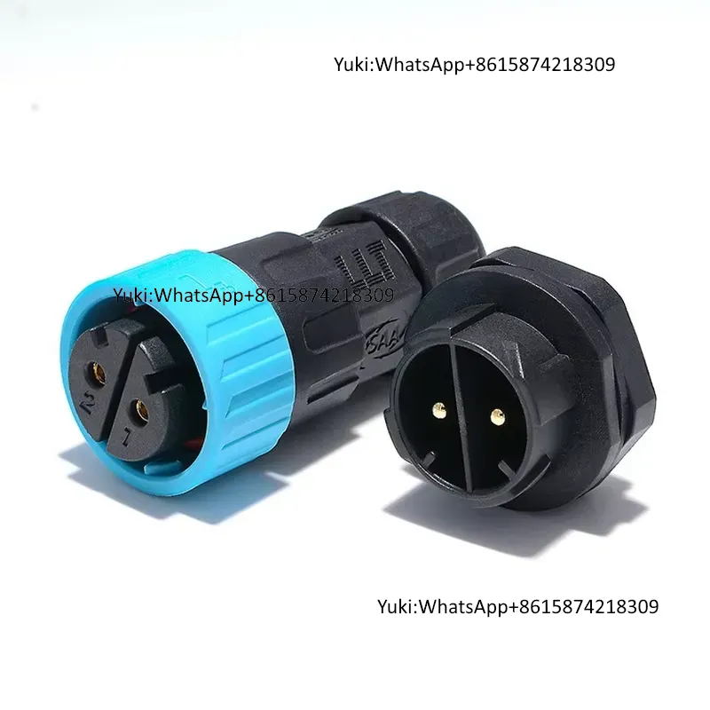 IP68 방수 LLT M16 2핀 커넥터 남성 플러그  - Outdoor Power Plug 리뷰 및 가격