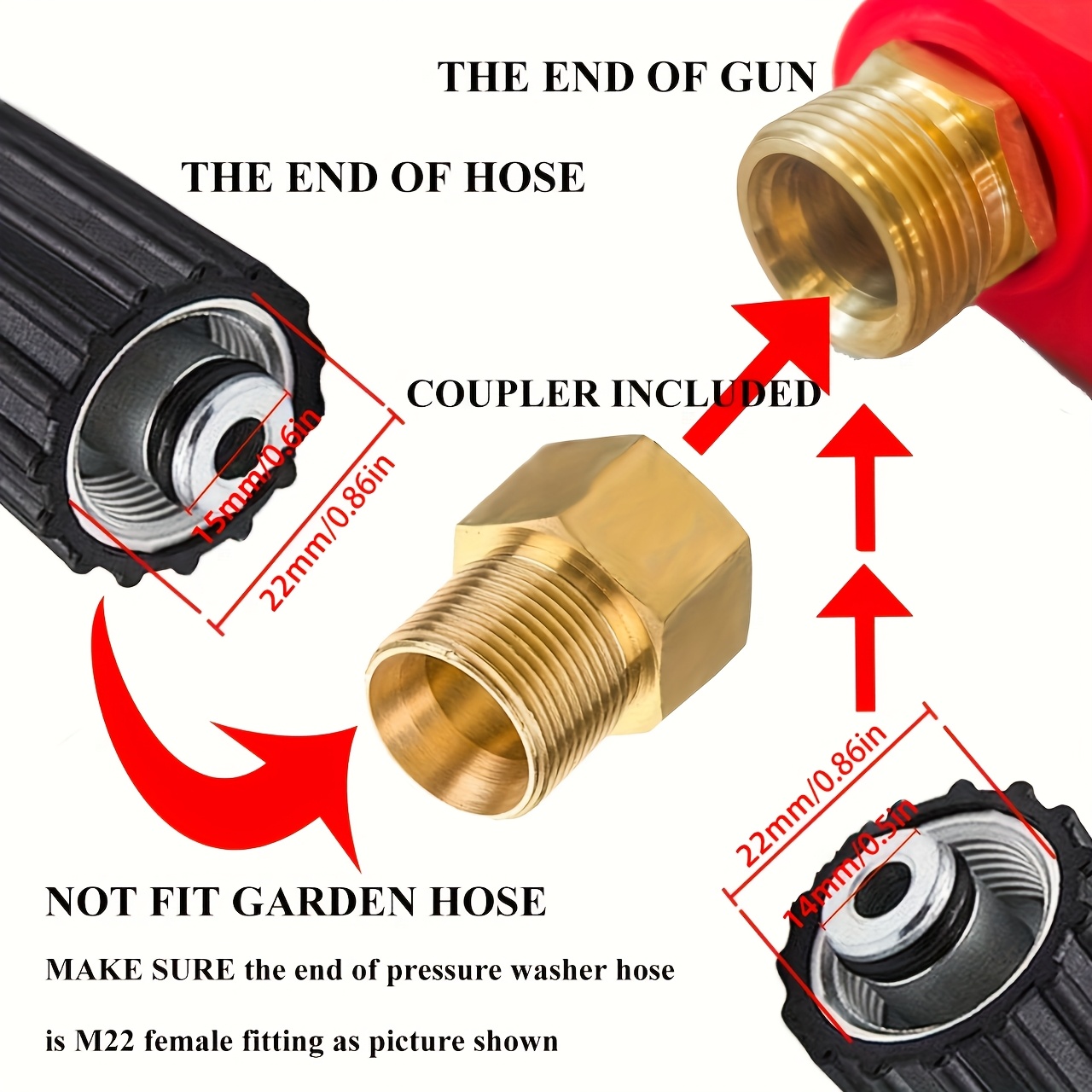 고압 세척기 건, 빨간색 고출력 세척기 건(교체용 연장 - Power Washer Gun Replacement 리뷰 및 가격