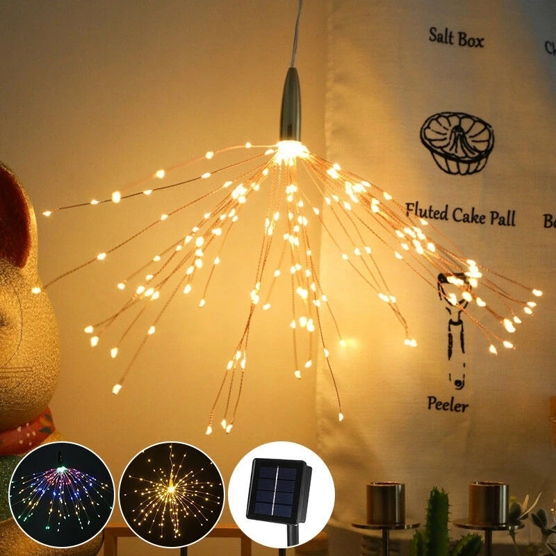 200 LED 태양광 램프, 스타버스트 스트링 라이트, - Outdoor Solar Power Xmas Lights 리뷰 및 가격