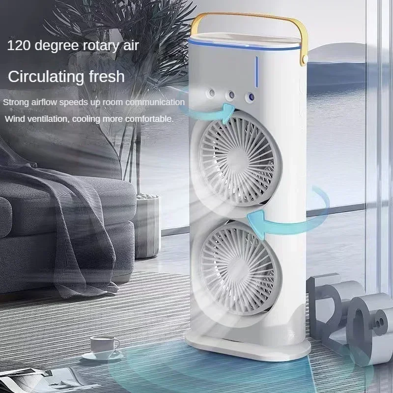 더블 헤드 듀얼 물분사 미스트 팬, 가정 및 야외용 리 - Outdoor Power Head 리뷰 및 가격